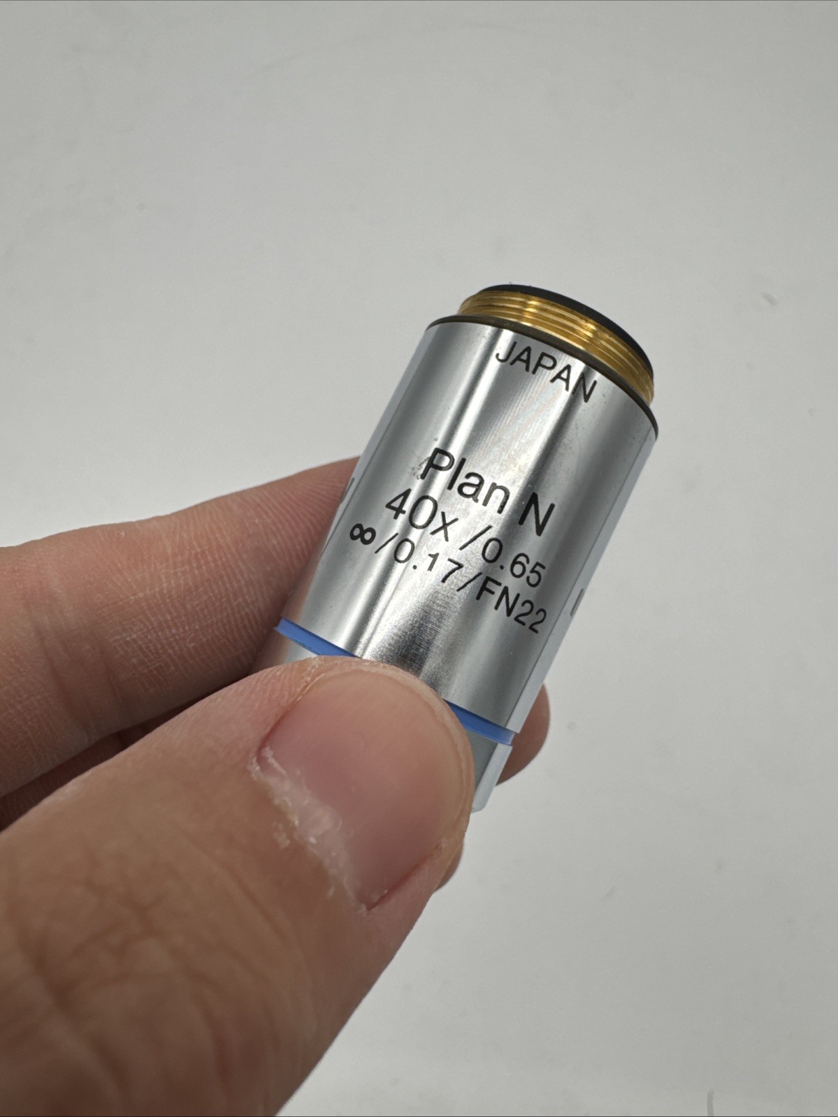 Olympus Plan N 40x/0.65, ♾/0.17 FN 22 UIS 2 PLN40x