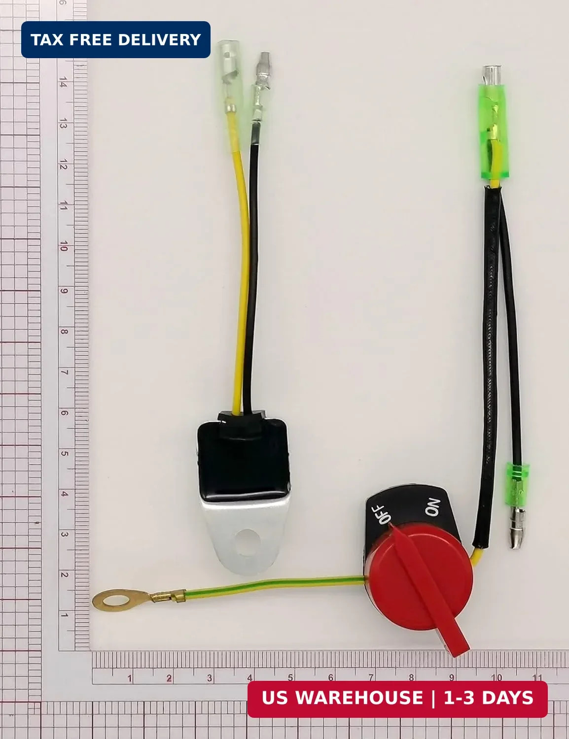 On Off Switch Engine Kill Switch with Low Oil Sensor for Honda and Clon