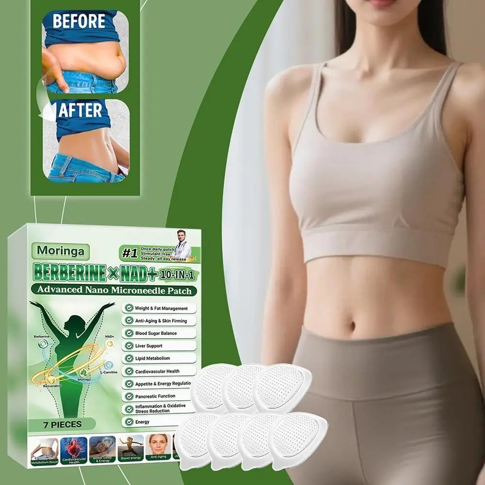 Moringa Berberine 10-in-1 Advanced Nano Microneedle Patch (7pcs/box)*