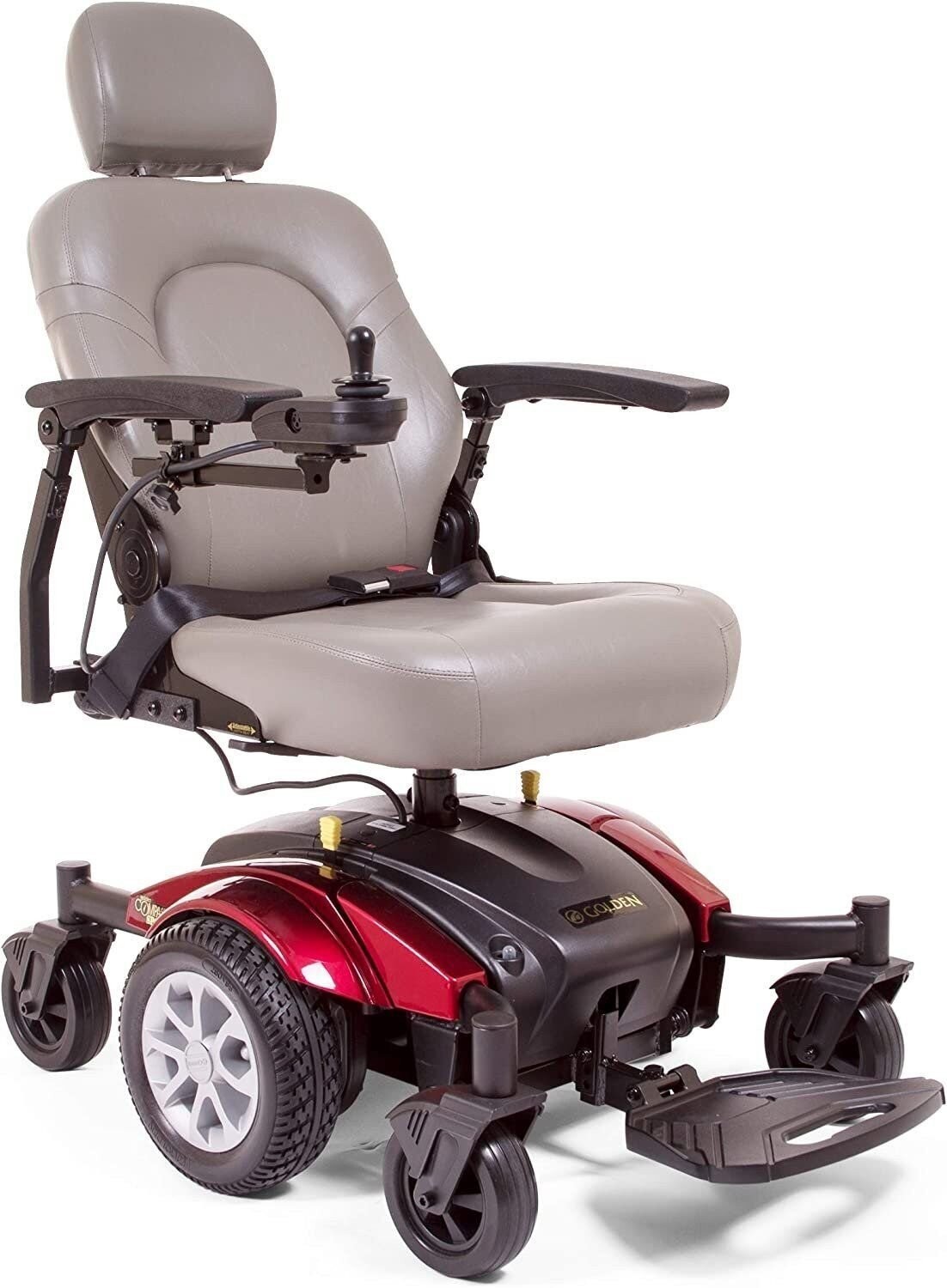 Mid-Wheel Drive Power Wheelchair for Mobility - Long Drive Range with Tight...