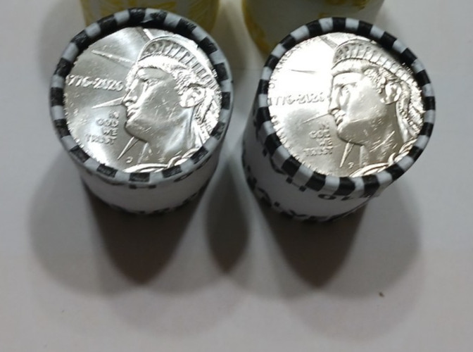 1 Rolls each 2026 P Philadelphia & D Denver HALF DOLLARS. ALL HEADS/HEADS ends.