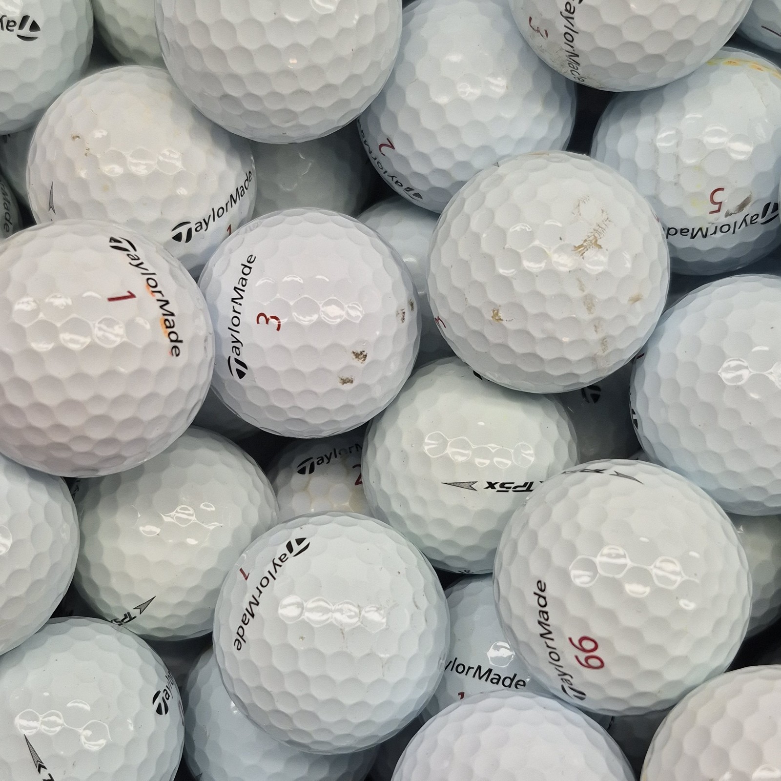 36 TaylorMade TP5x White Used Golf Balls - 3A Value Grade AAA