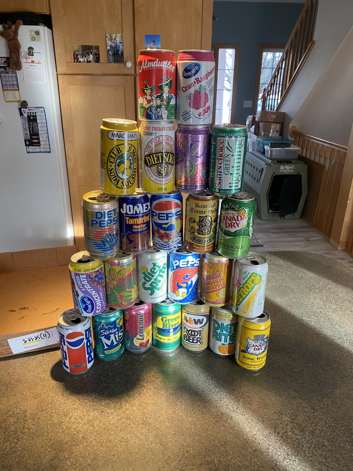 OLD SODA 🥤 CAN LOT OF See Pictures DENTS,HOLES, RUST ECT….. Lot #22325(11)
