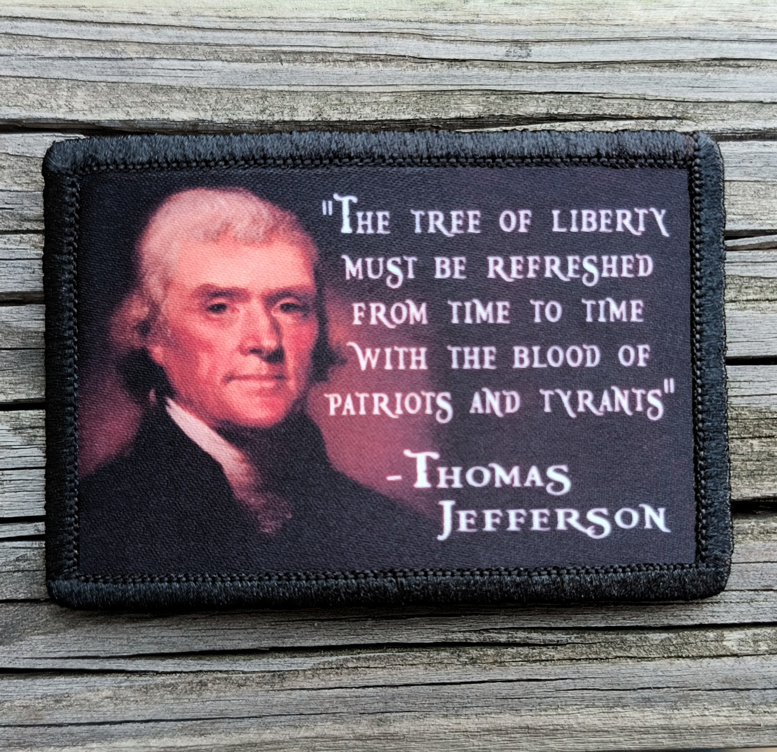 Thomas Jefferson Tree of Liberty Morale Patch Hook and Loop Tactical 2A Gear