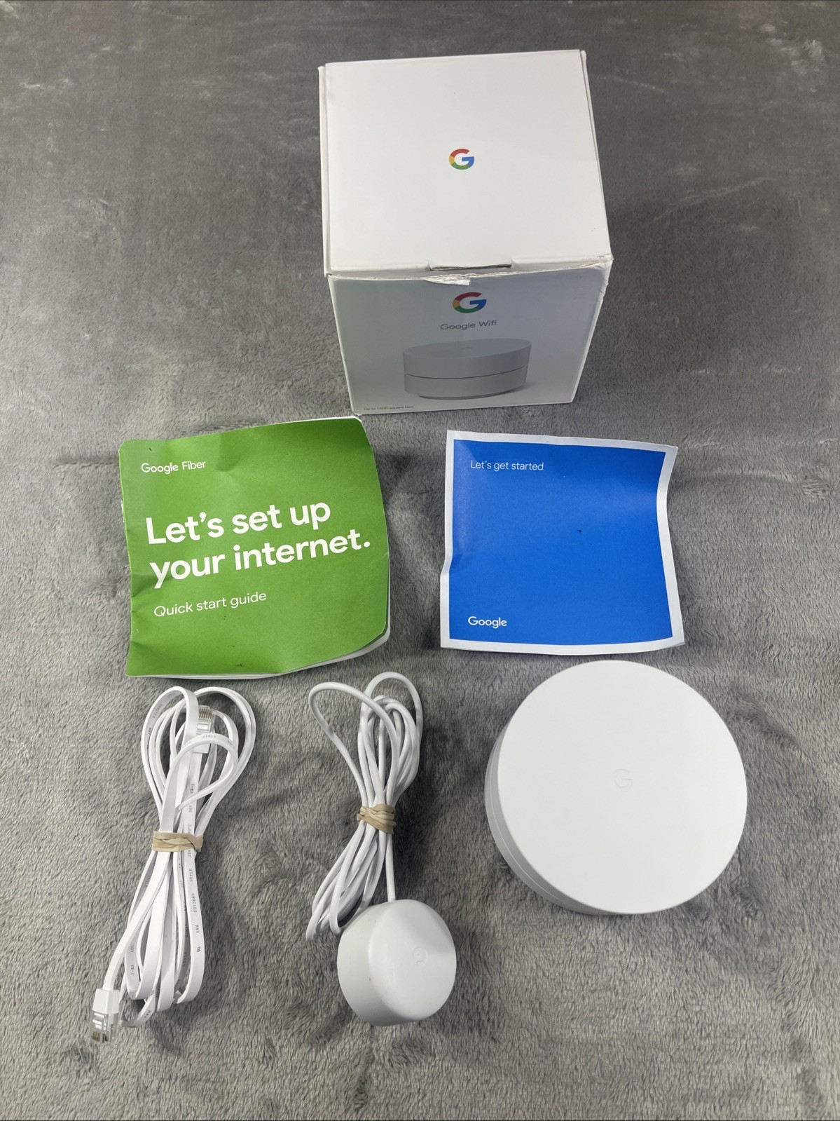 Google WIFI Access Point Router GJ2CQ WIFI Google Mesh w/ Power Cord