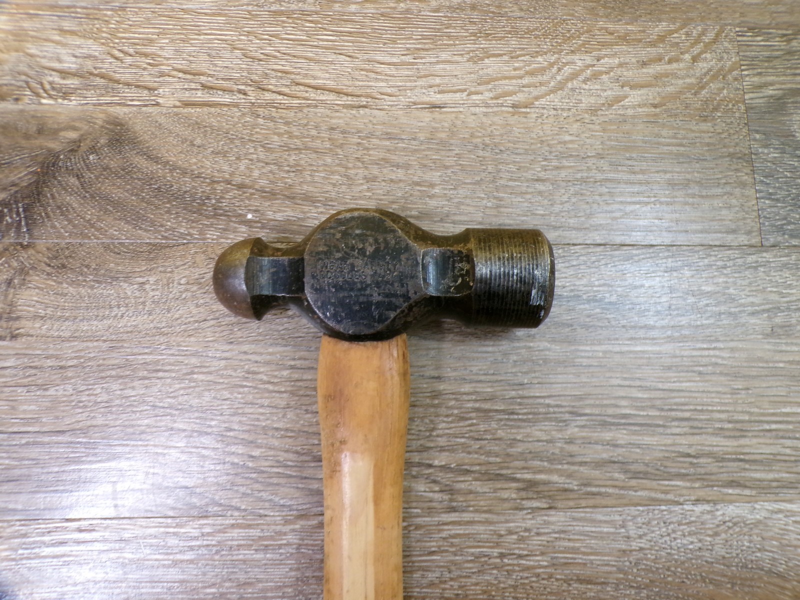 Ball Peen Hammer Wood Handle 15.5" Long - Solid!