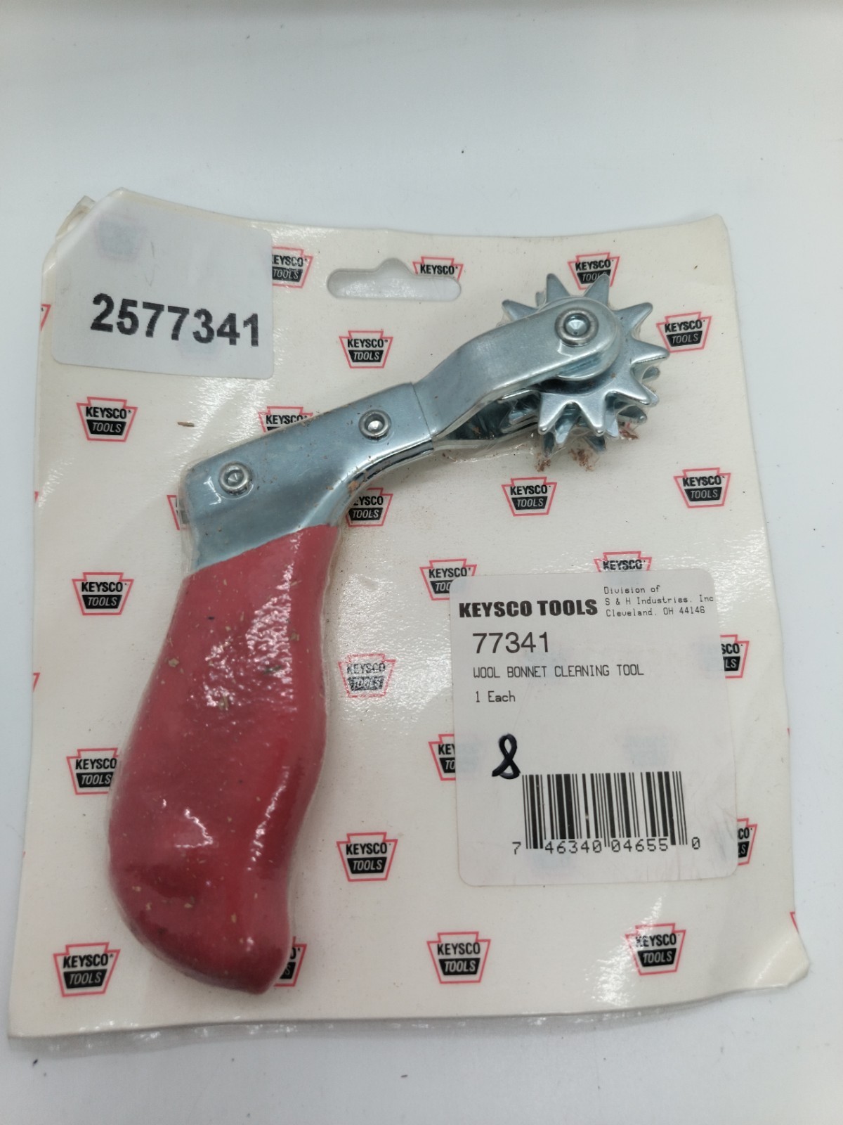 Keysco Tools • Wool Bonnet Cleaning tool 4 inch 77341