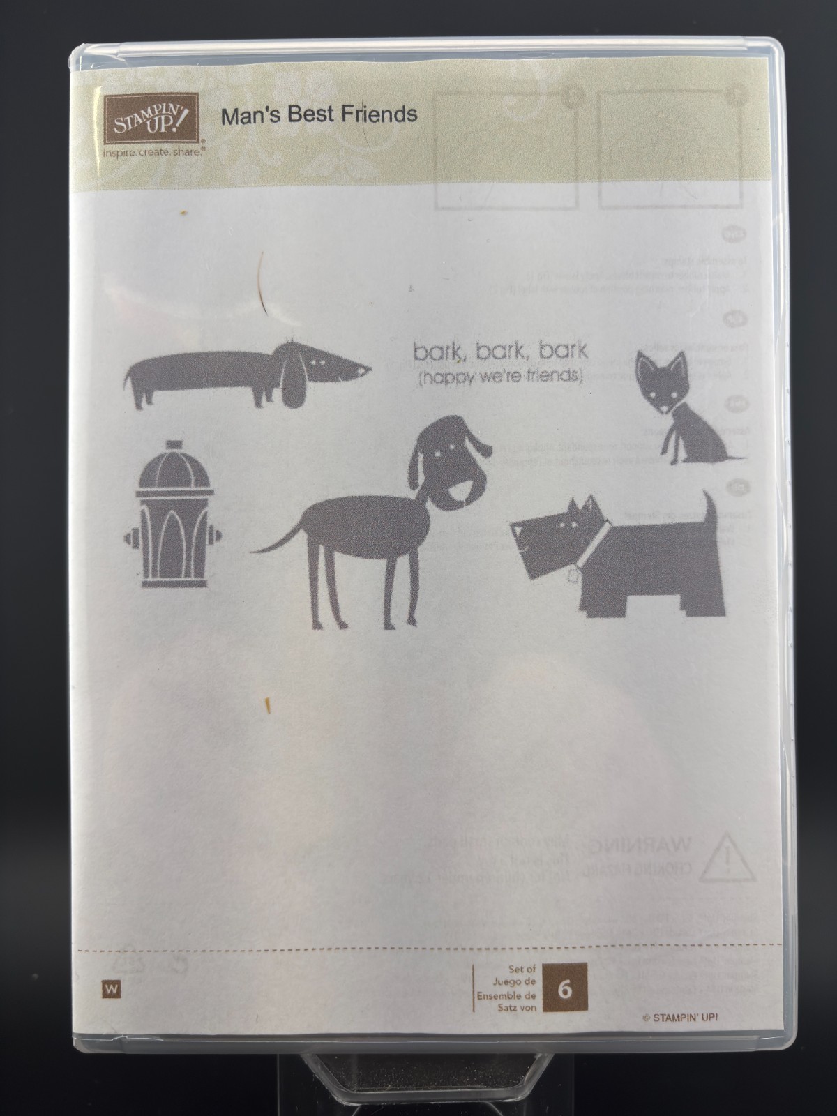 Stampin’ Up! Man's Best Friends 113236 Mounted Rubber Stamp