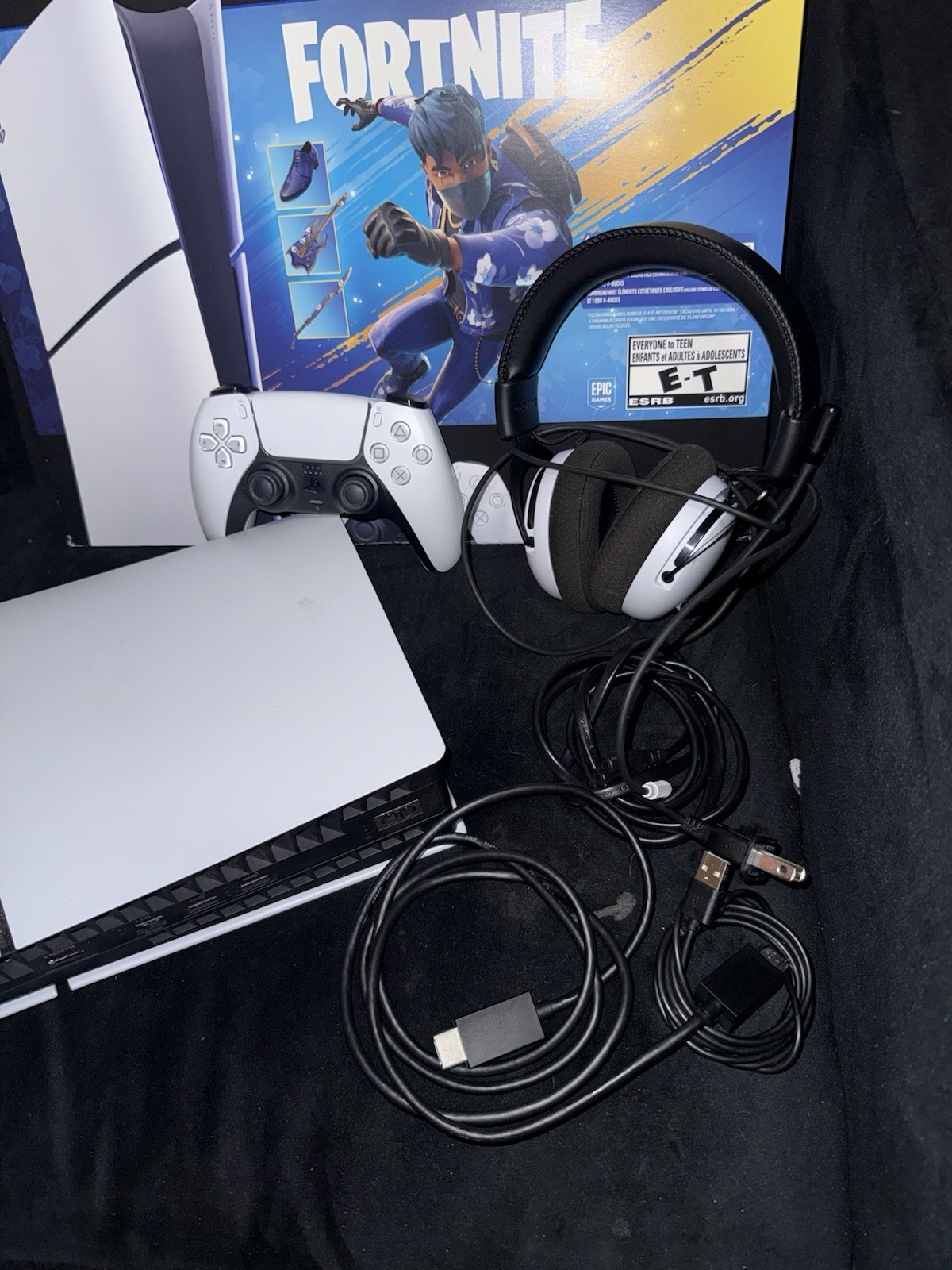 Sony PlayStation 5 Digital Edition Fortnite Bundle Console Controller Headset