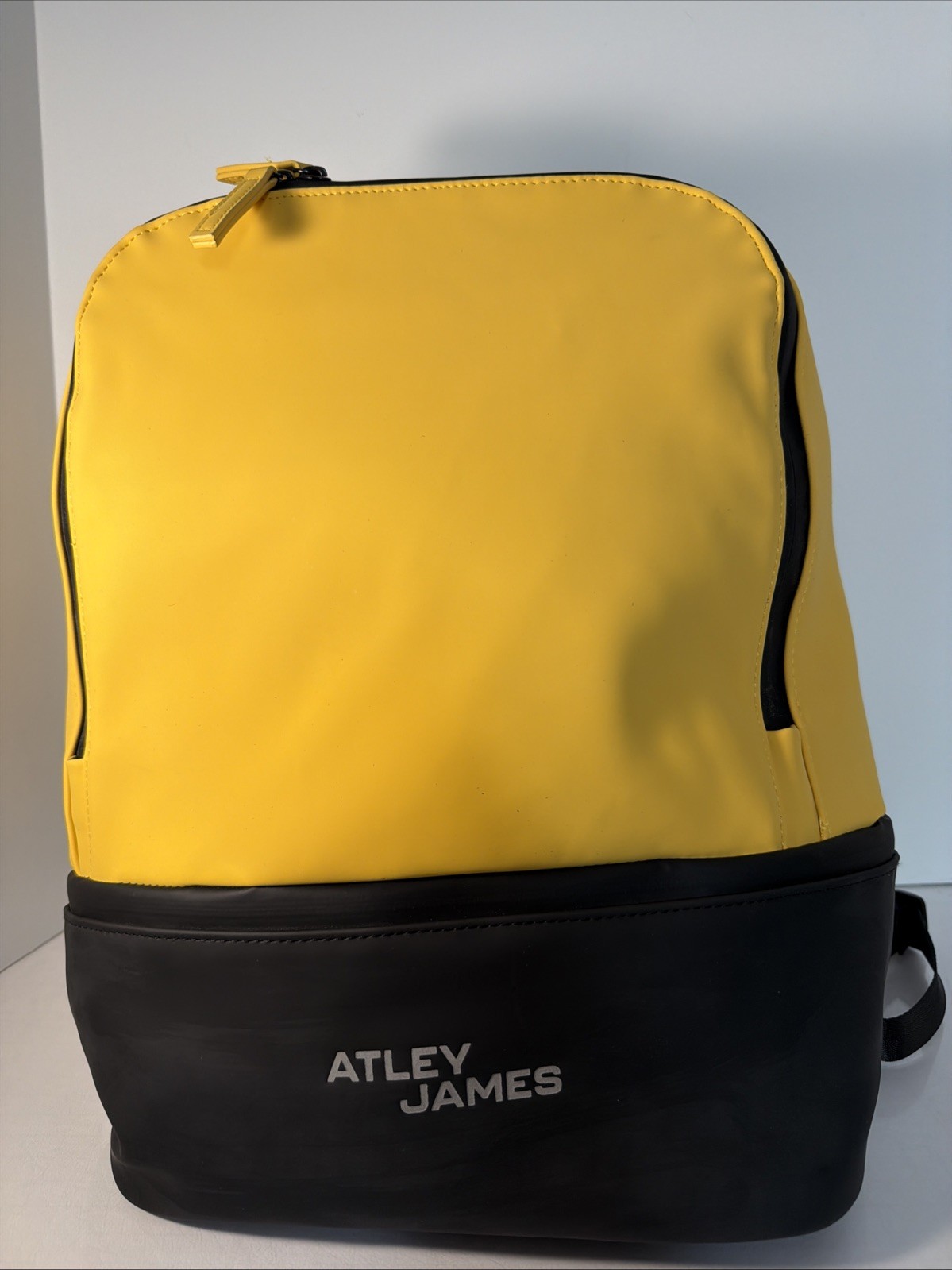 Atley James Backpack Water-Resistant TRAVEL BAG HIKING Yellow/Black NWT