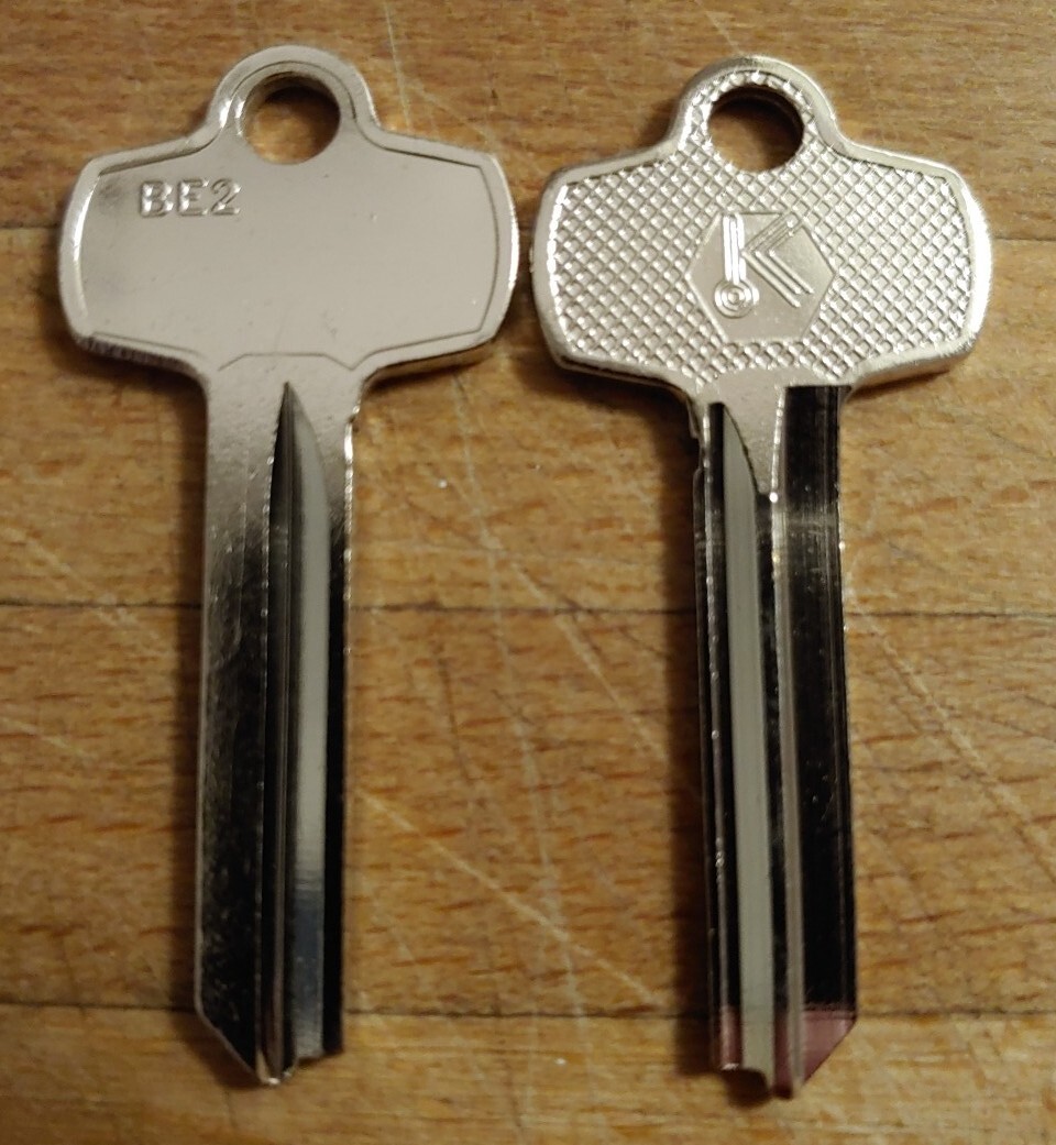LOT OF 10 LOCKSMITH A1114A BE2 KEYBLANKS FITS BEST A KEYWAY