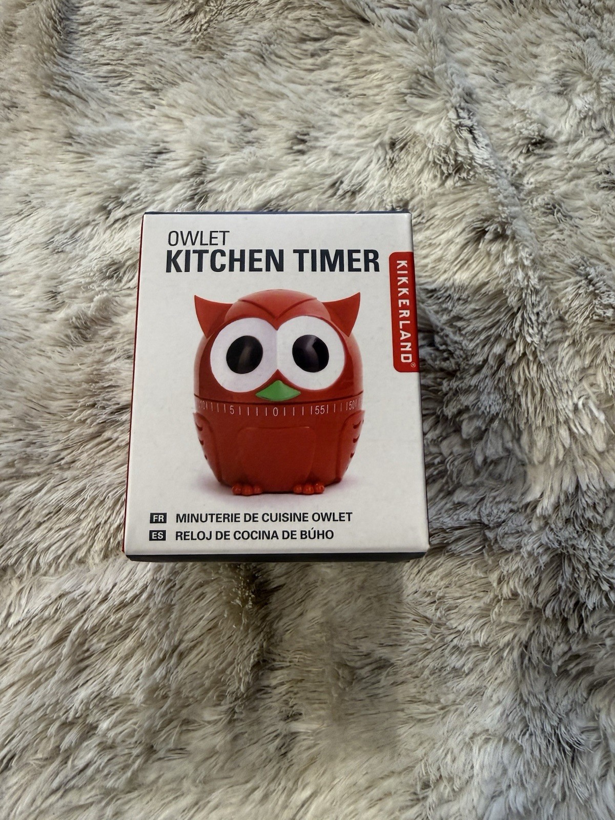 Kikkerland Red Owlet Kitchen Timer