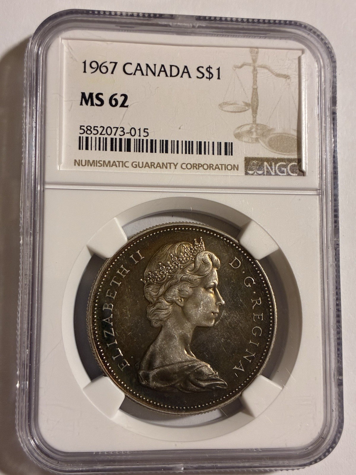 1967 Canada Dollar NGC MS62—Great Coin!