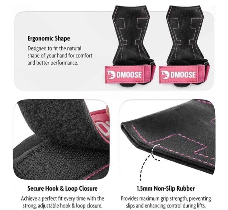 Padded Gym Straps For Powerlifting Cross Training And Pullup Wrist Support New