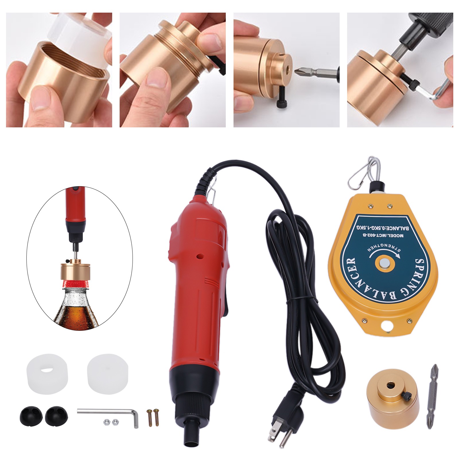 Hand Held Bottle Capping Machine Sealers & Sealing Machines Cap Cover φ30mm
