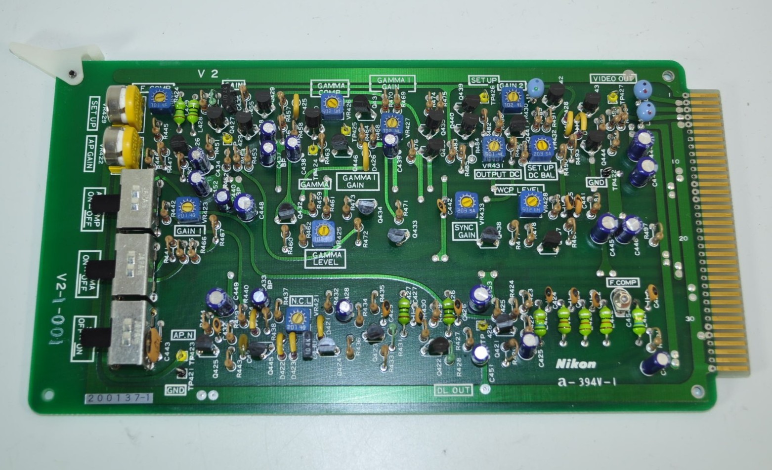 Nikon Microscope Camera Control A-394V-I  Circuit Board Model# V2-1-001