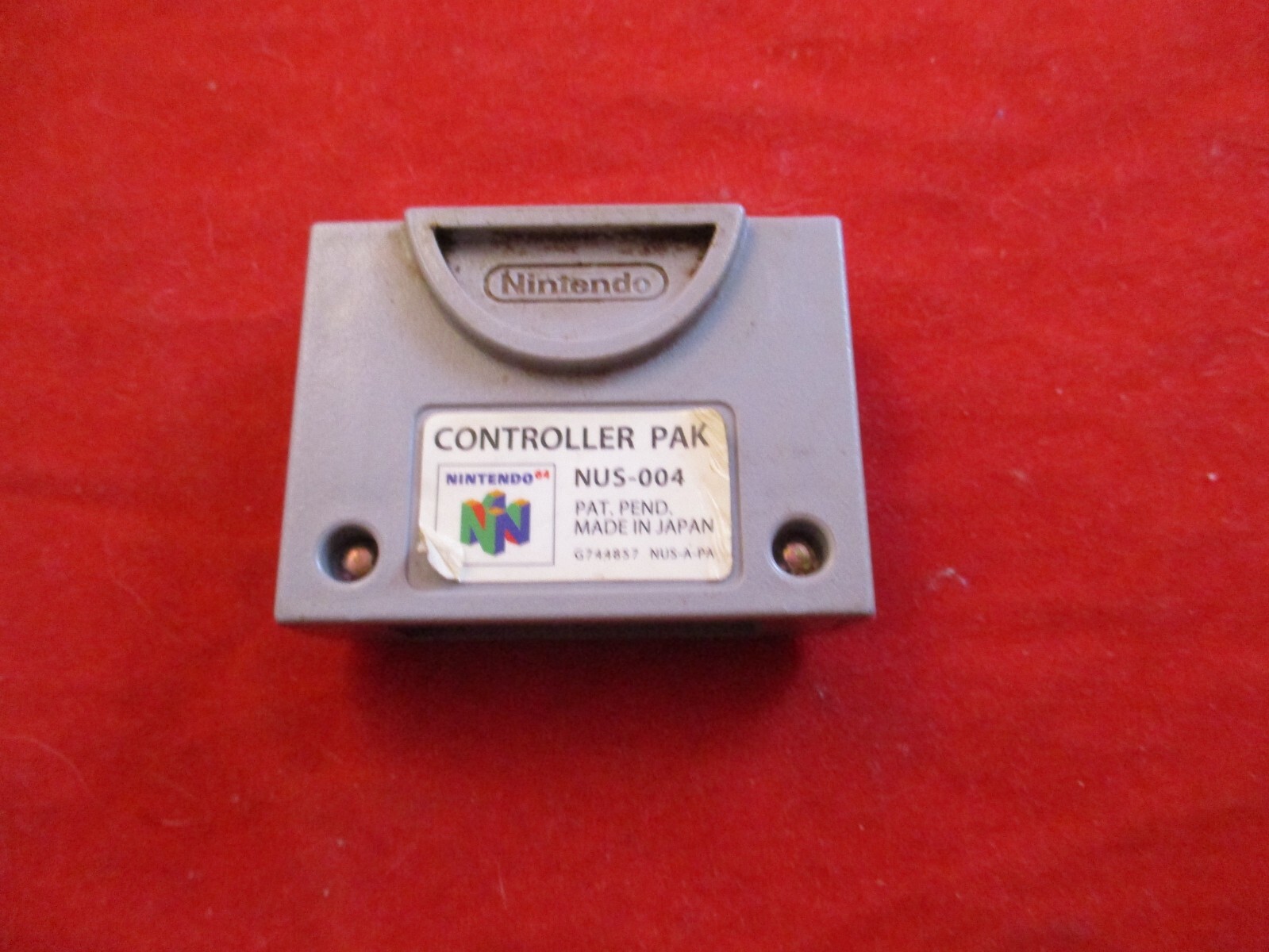 Official Nintendo 64 Controller Pak N64 Memory Card Pack WORKS! NUS-004