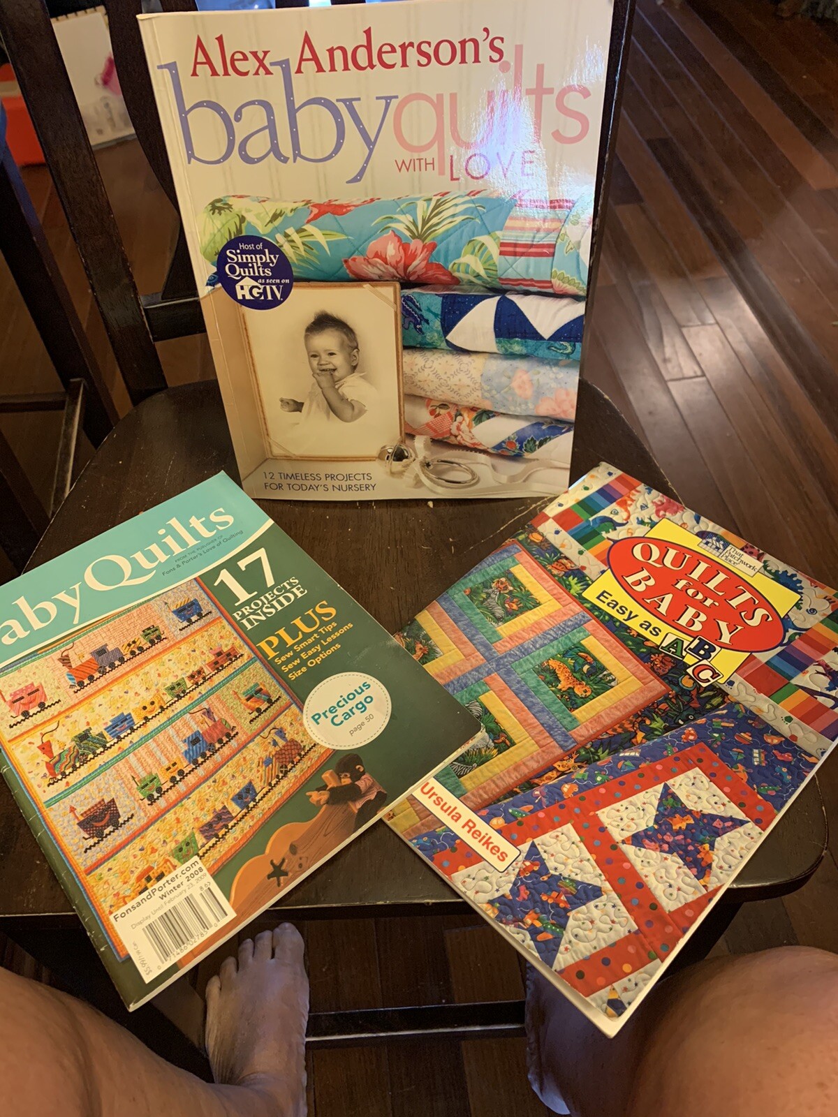3- BABY QUILT BOOKS ALEX ANDERSON, QUILTS FOR BABY