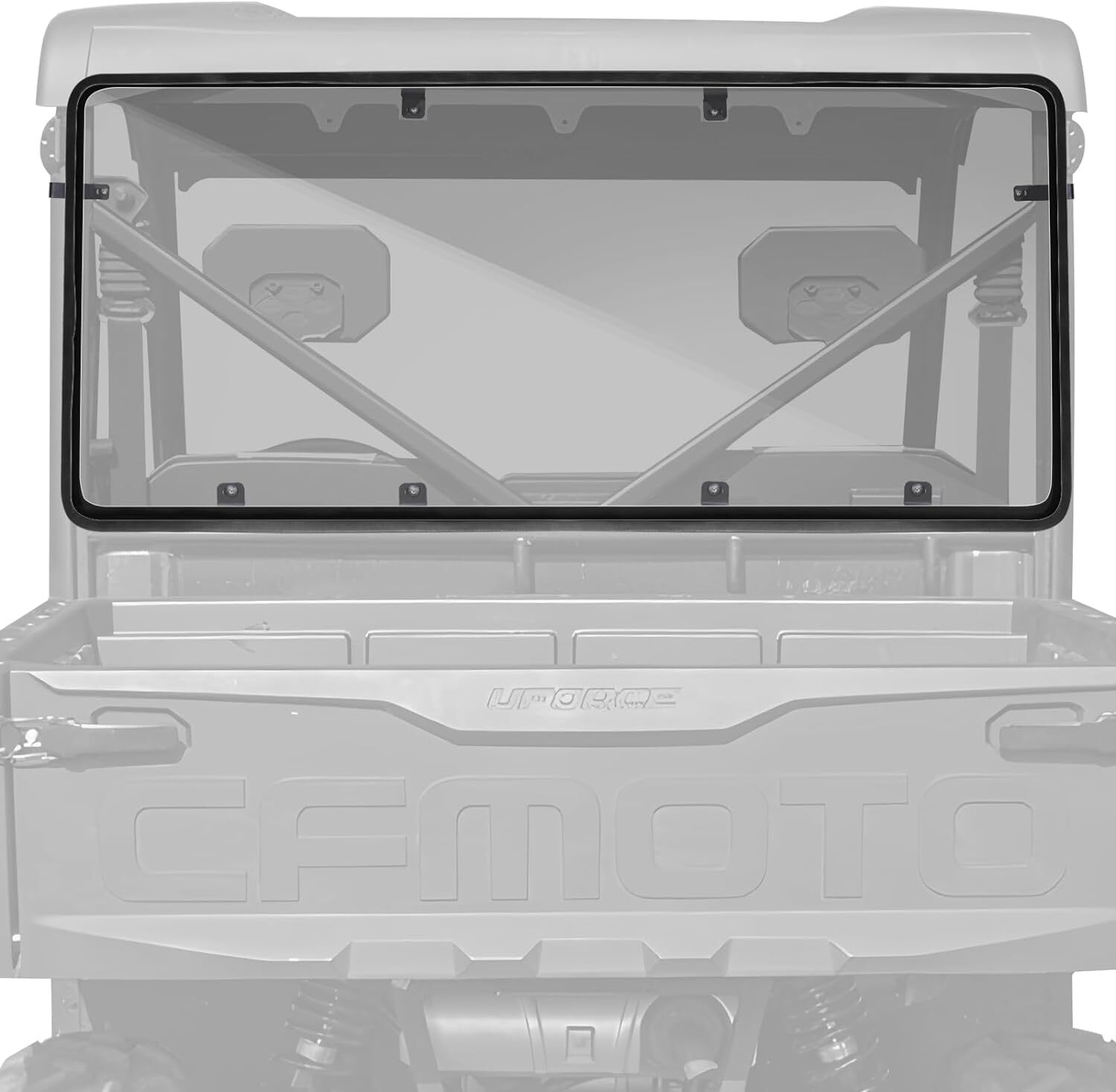 2pcs Front +Rear Window Replace Windshield PC for CFMOTO UForce 600 2021-2025