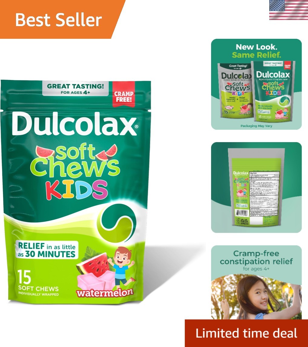 Kids Saline Laxative Watermelon Chews - 15 Count