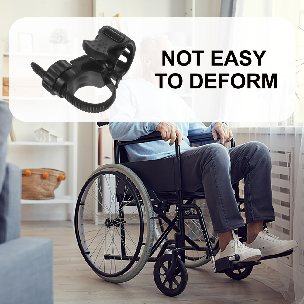 2Pcs Rubber Crutch Holder Mobility Scooter Bracket Elder Other Accessories