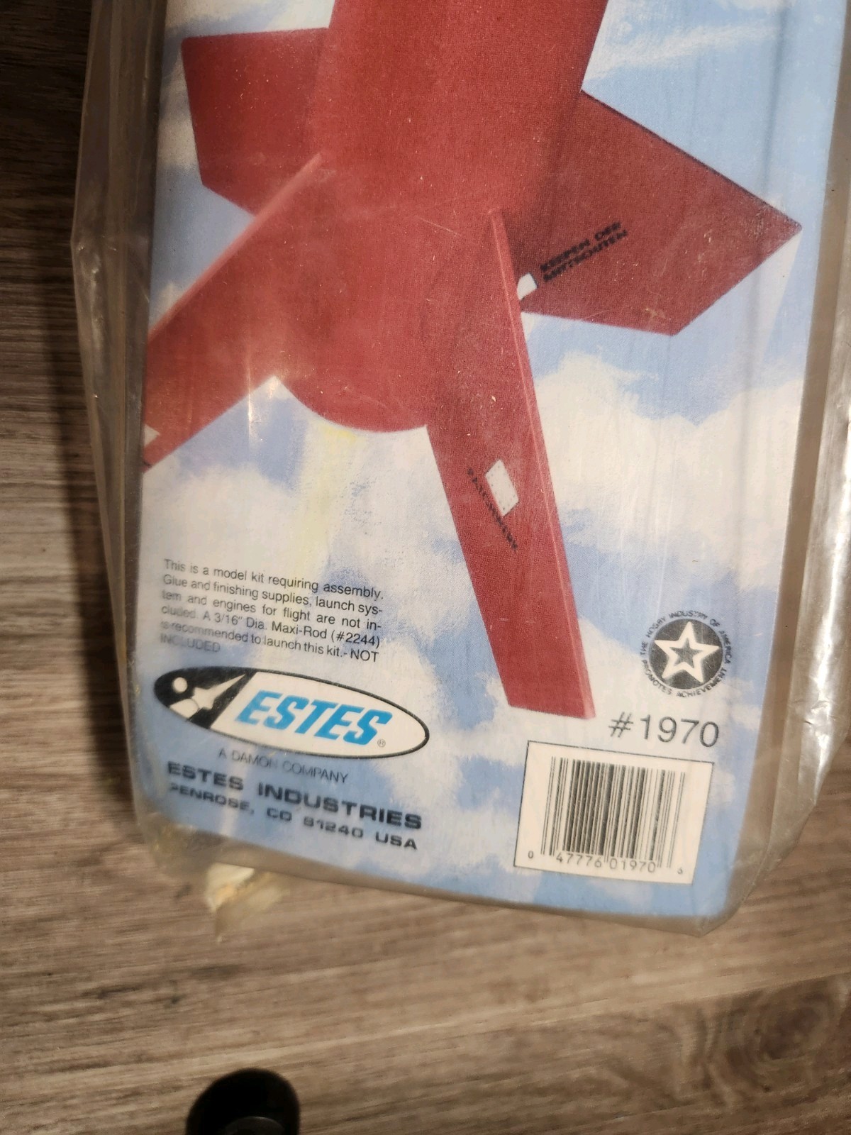 Estes Der V3 #1970 Flying Model Rocket Kit Oop, Extremely Rare Vintage Rocket