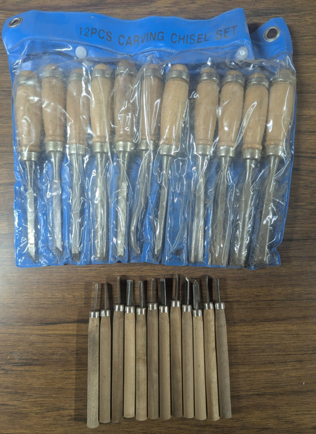 24 PCS Wood Knife Kit Set Wood Carving Kit Professional Chisel Set