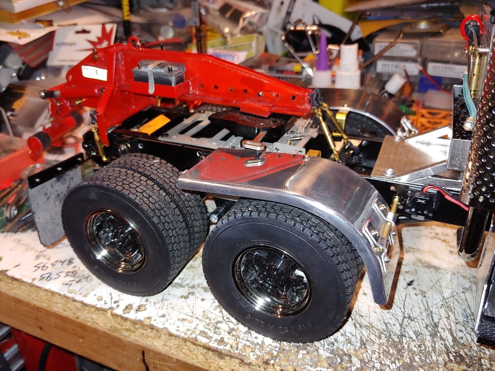 Aluminum Half fender Cover Tamiya R/C 1/14 Semi King Grand Knight Hauler Trailer