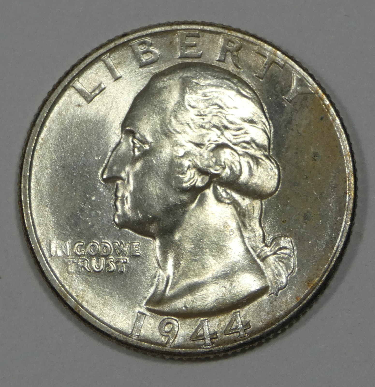 1944 Washington Quarter Nice BRILLIANT UNCIRCULATED Silver 25c