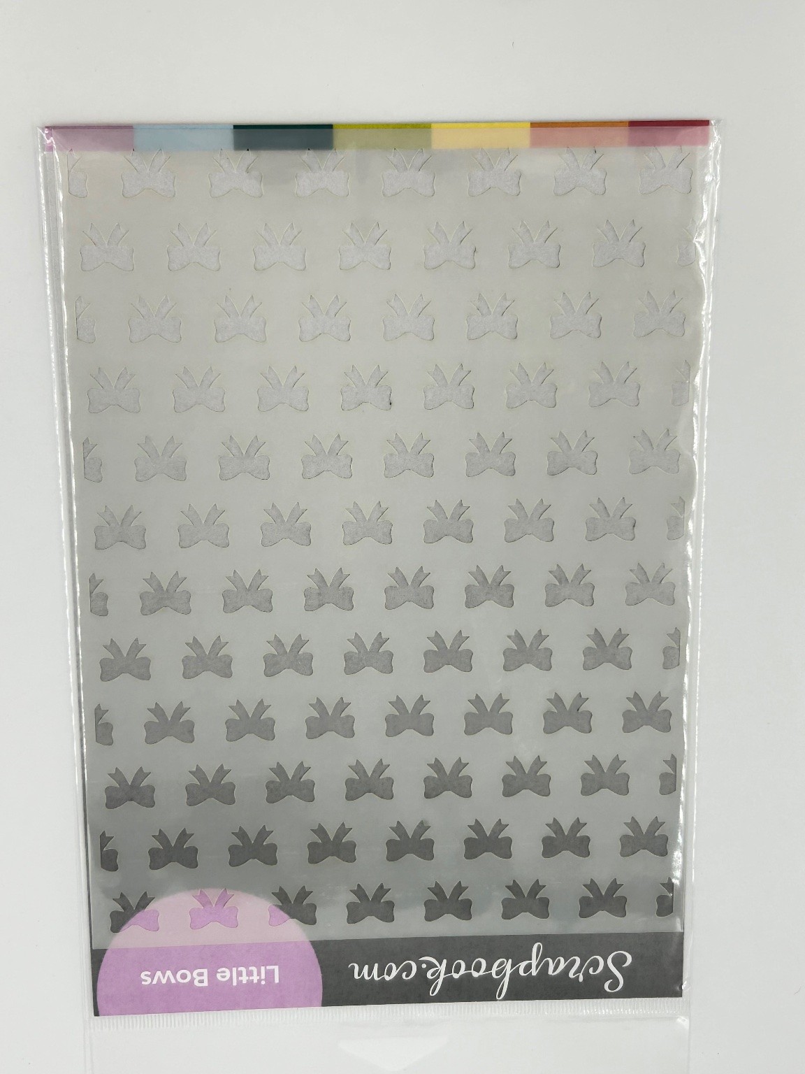 Scrapbook.com Little Bows Stencil sbc-ste21-7 Paper Craft Made in USA