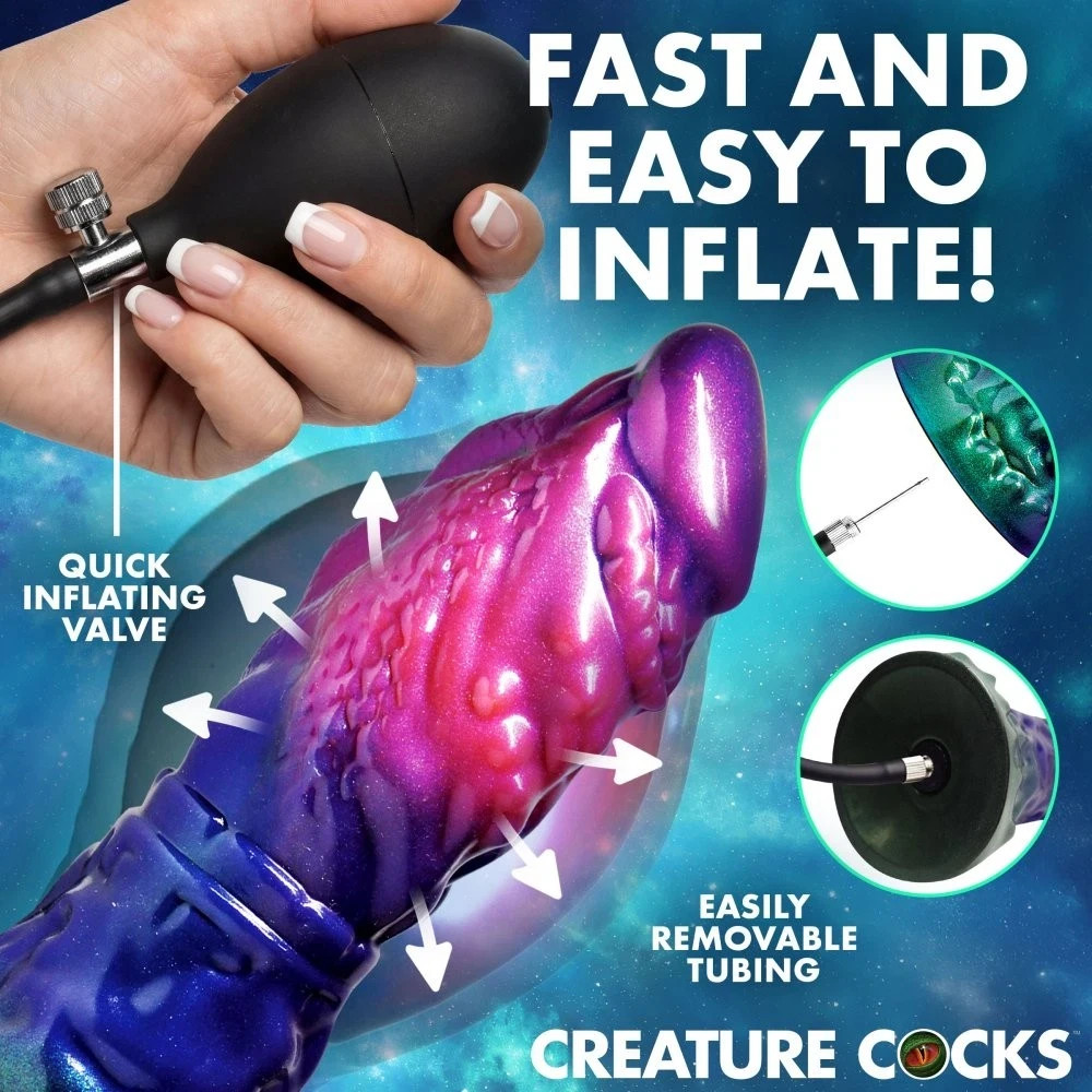 Creature Cocks Gorge Inflatable Silicone Dildo