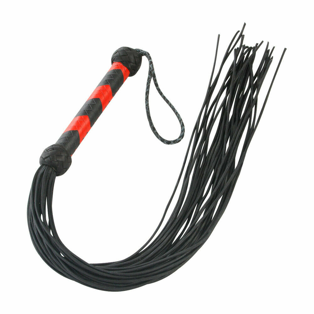 Real & Genuine Cowhide Leather Flogger Fully Handmade 25 Tail Heavy Duty Flogger