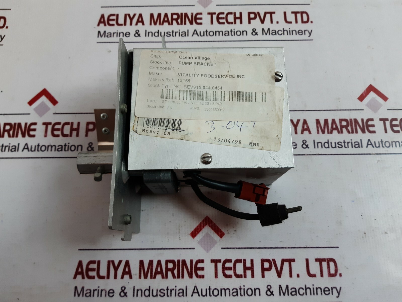 Vitality 605027 pump bracket 130 rpm