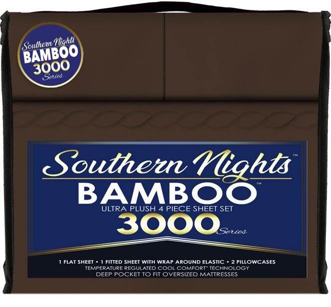 Southern Nights Bamboo 3000 4pc Sheet Set King Size