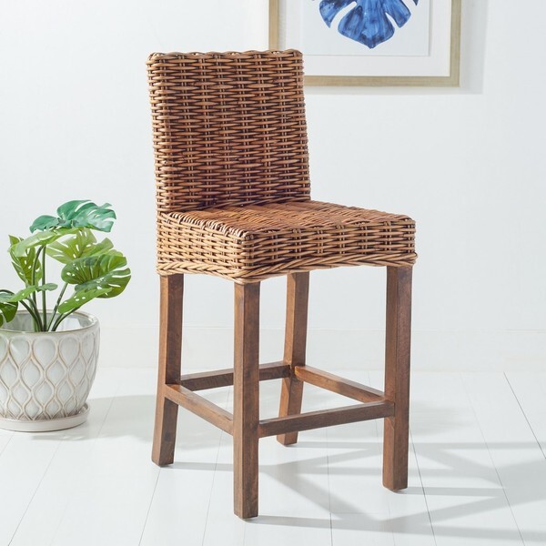 Safavieh TOBIE RATTAN COUNTER STOOL, Reduced Price 2172752127 BST6501C