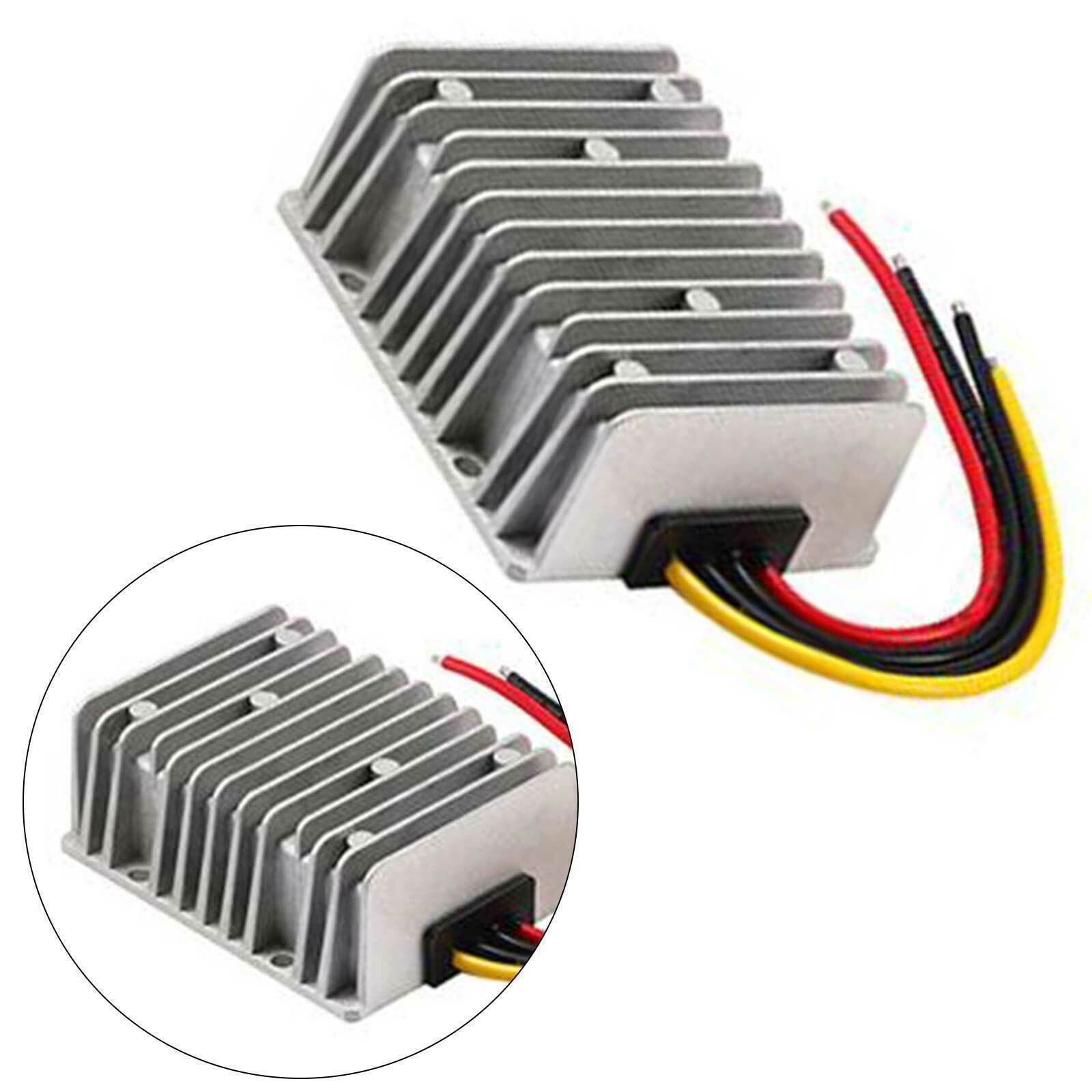 🔧8-40V to 12V 20A DC Voltage Stabilizer Car Power Supply Regulator Waterproof
