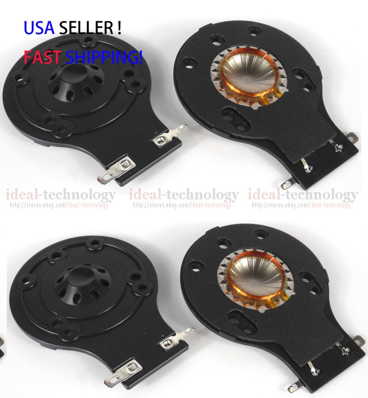 4pcs diaphragm for JBL TR105 TR125 TR126 TR225 2412H1 horn driver  US SHIP