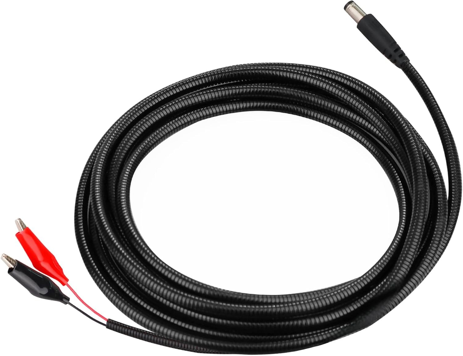 KSK 79-inch Chew Proof Trail Camera Power Cord with Alligator Clips