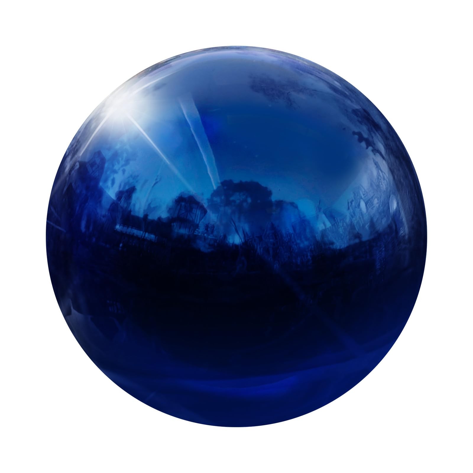 uxcell Gazing Globe Decor Ball 3.5 Inch 90mm Inch, Sapphire Blue