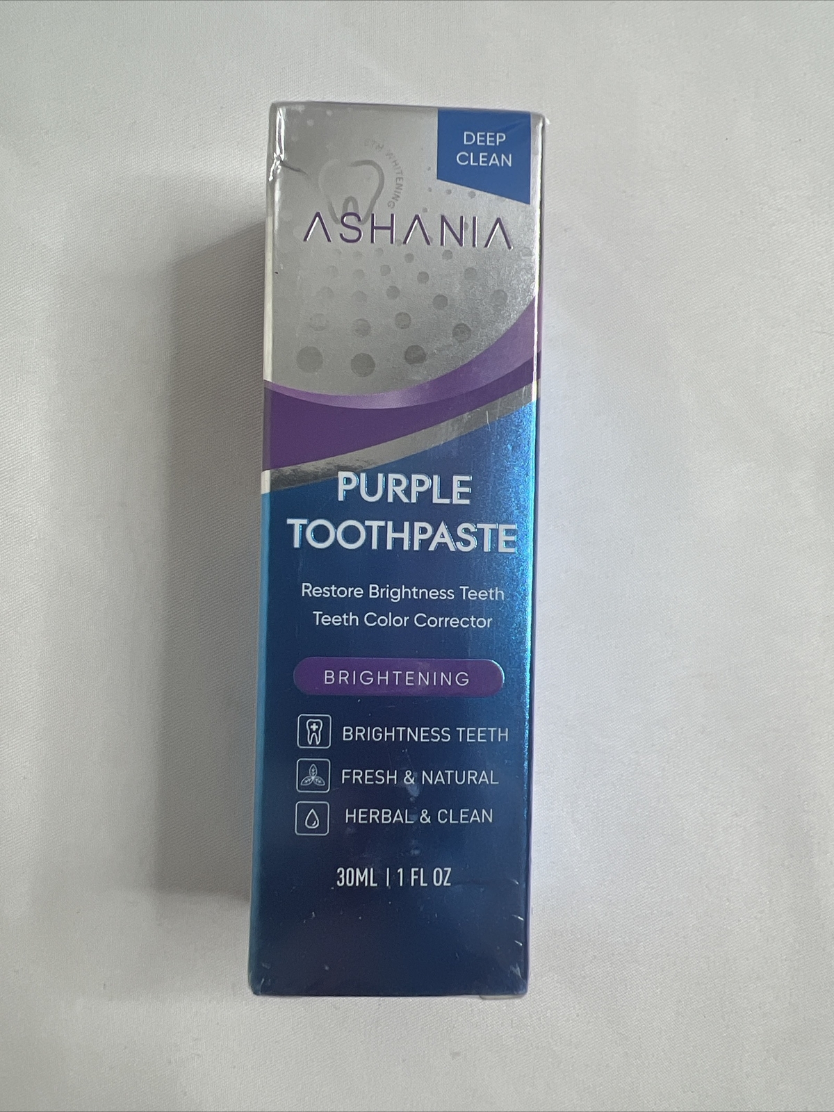 Ashania Purple Toothpaste!! Teeth Color Corrector And Cleanser