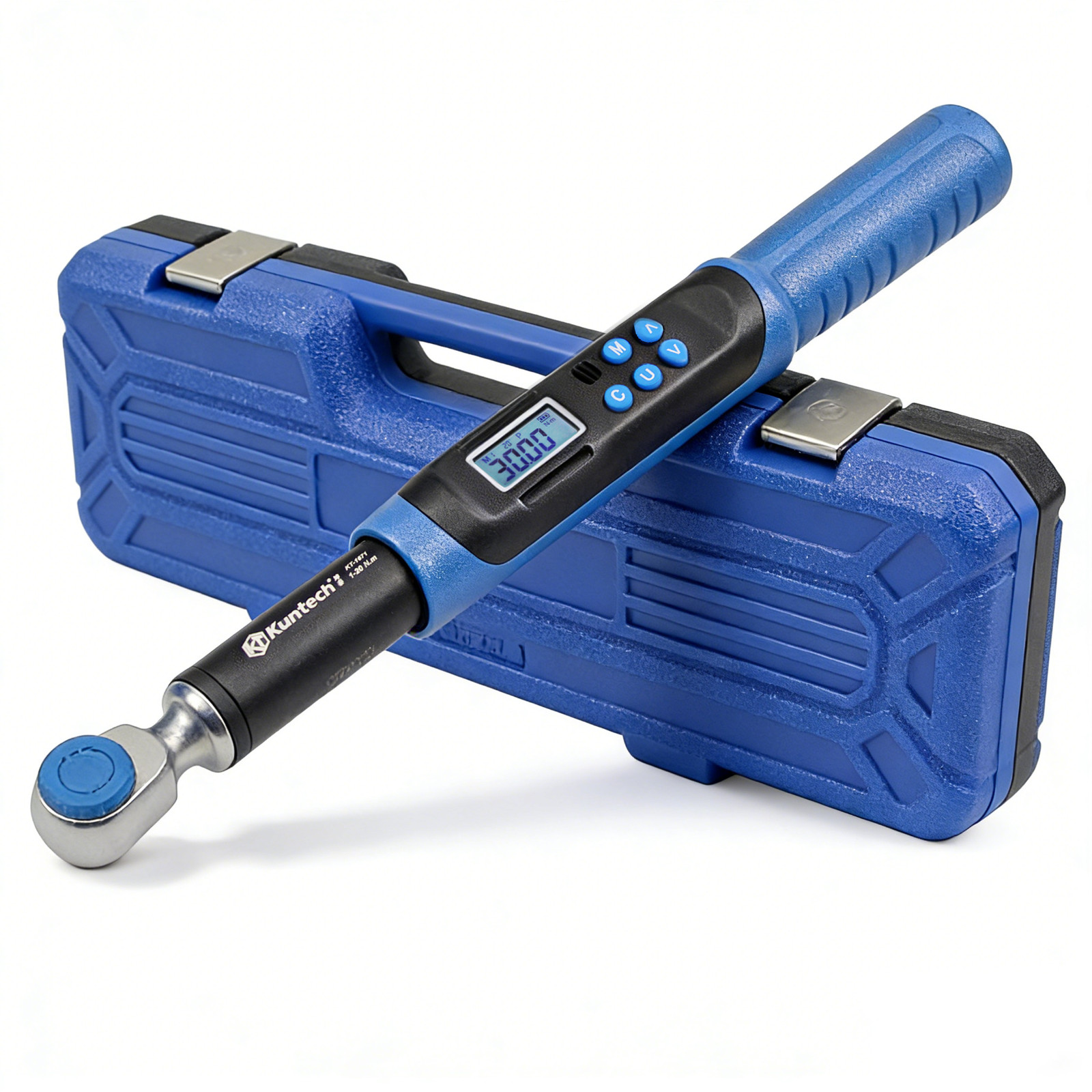 Kuntech 1/4" Drive (0.74-14.75 Ft.lbs/1-20N.m) Heavy Duty Digital Torque Wrench