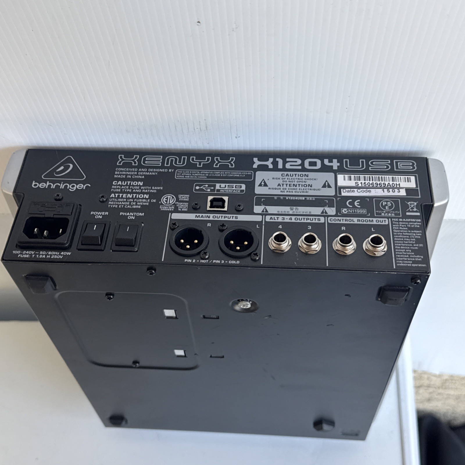 🎧 Behringer XENYX X1204USB USB Mixer - Great Functional Condition