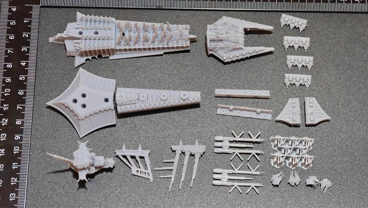 Large Lot Battlefleet Gothic Chaos Spaceships Fleet - Compatible with BFG