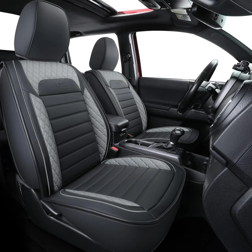 LUCKYMAN CLUB 2 Front Tacoma Custom Fit Seat Covers for 2024 2025 2026 Tacoma...