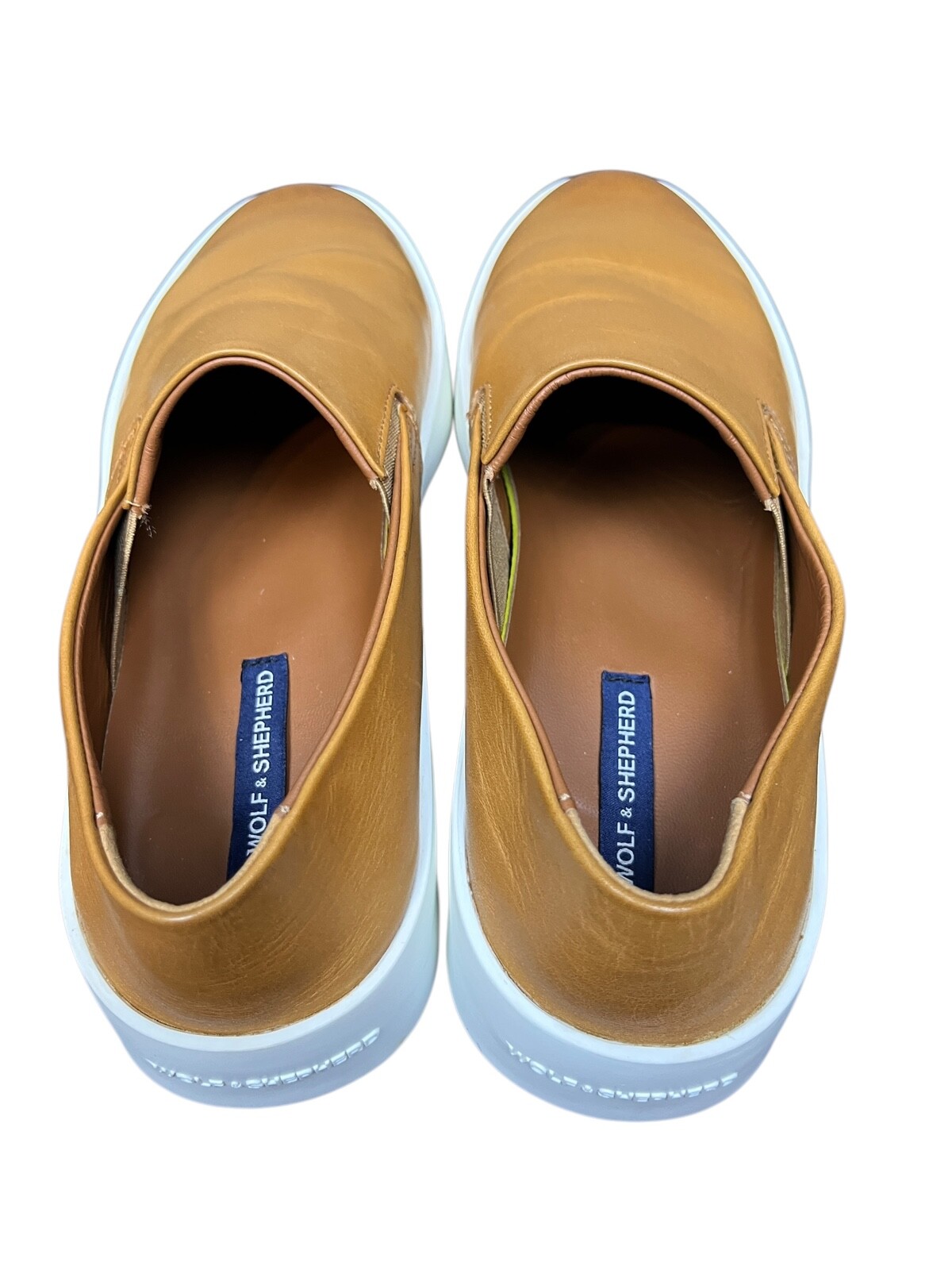 Wolf And Shepherd Cruise Slip-On Sneaker Women's US 9 EU 40 Honey Brown Leather