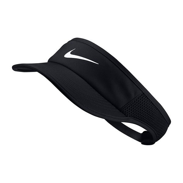 NEW NIKE [S/M] Adult ACE Pickleball/Golf/Tennis Visor-Black/White FV5586-010