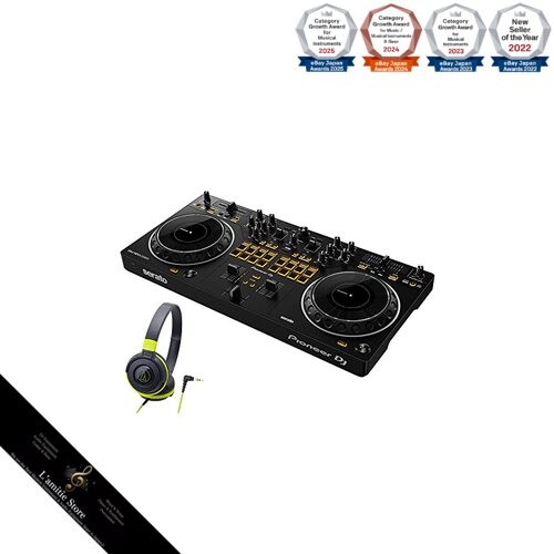 Pioneer DJ DDJ-REV1 Selectable Headphone Set Black Green Serato DJ Compatible