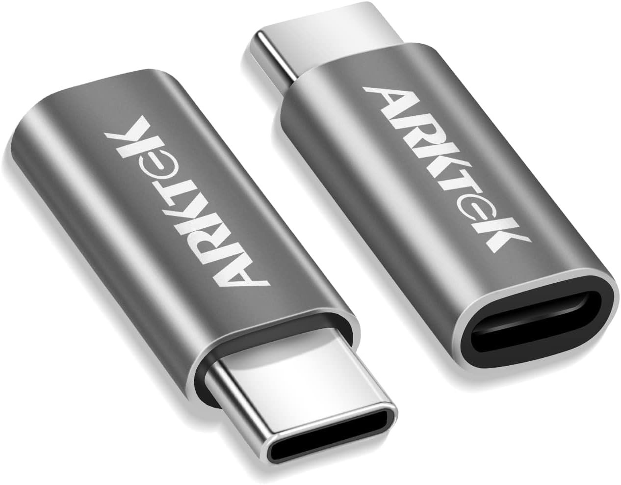 ARKTEK 2-Pack Lighting Adapter to USB-C i OS Lighting (Female) to USB Type C (Ma