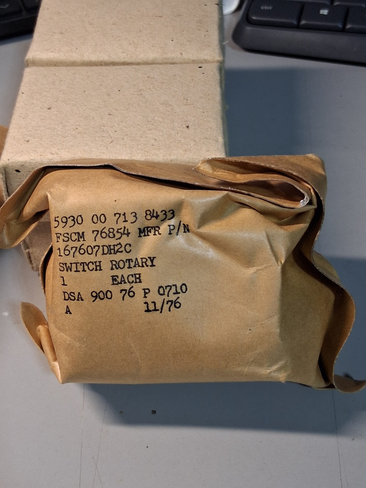 OAK 11 POSITION 2 POLE CERAMIC ROTARY SWITCH  P/N167607DH2C  5930-00-713-8433