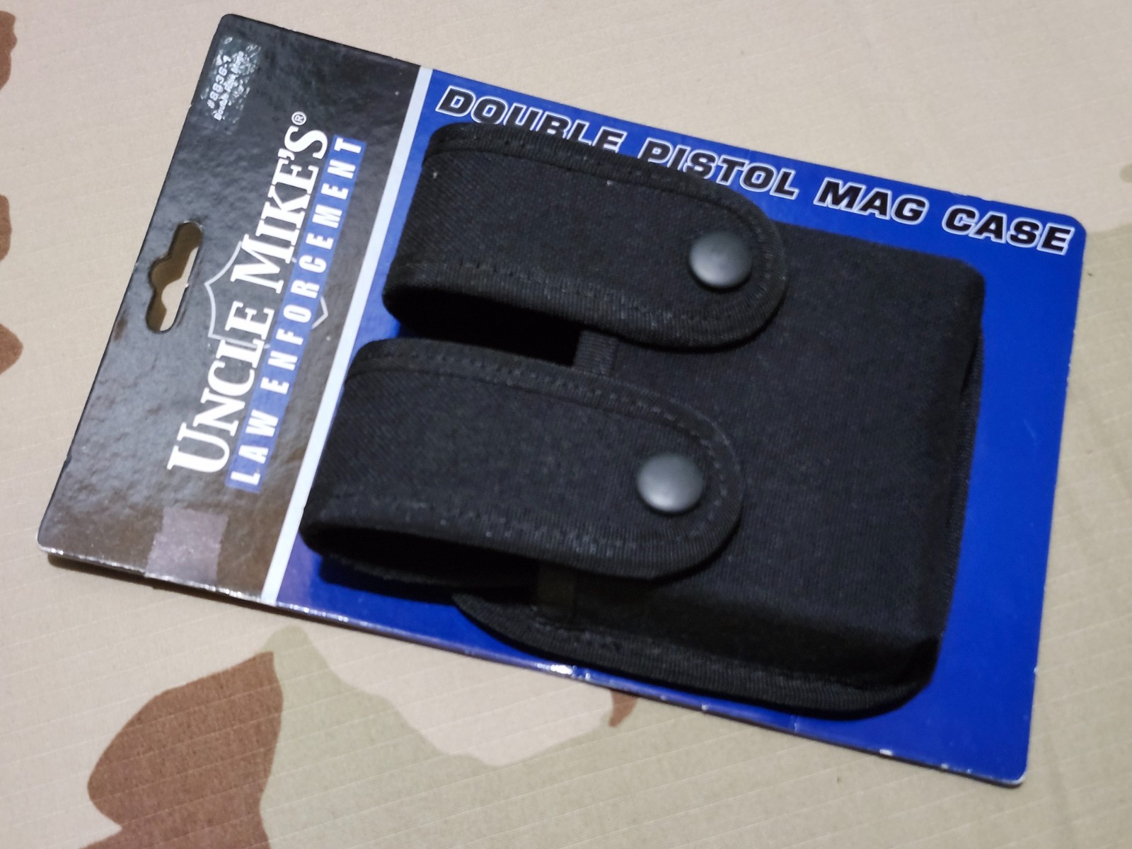 Uncle Mikes Double Magazine Pouch black 8836-1 8465-01-481-0646 READ DESCRIPTION